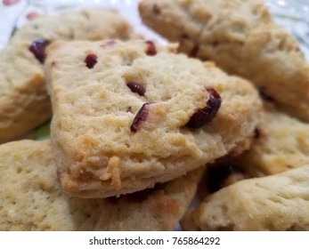 A Close-up Of Cranberry Orange Scone