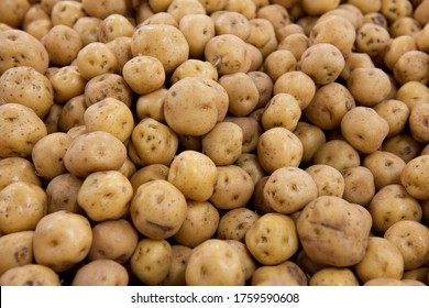 Close-up Of Creole Potatoes For Sale.