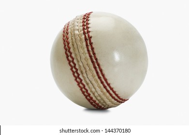 Close-up of a cricket ball