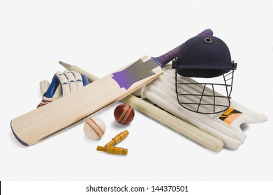 Close-up Of Cricket Equipment