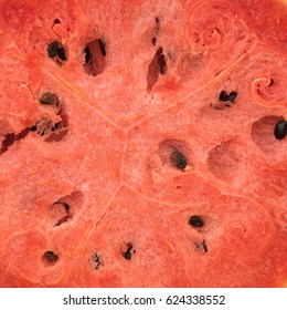 Close-up cross section watermelon for background and texture - Shutterstock ID 624338552