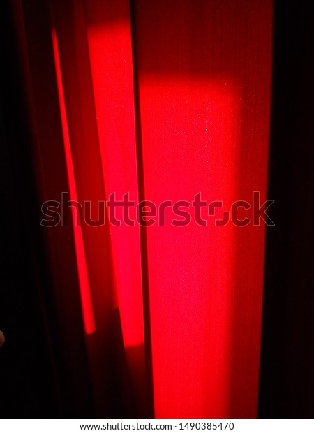 dark red curtain fabric