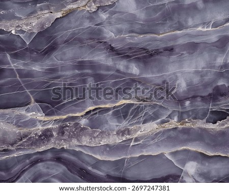 Close-up of deep violet marble with soft white veining and a smooth polished finish. A luxurious natural stone texture perfect for architecture, interiors, and premium design visuals.