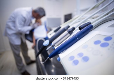 Close-up Of Dental Tool In Dental Clinic