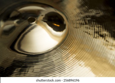Closeup detail of the cymbal