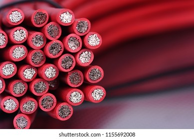 Close-up detail of electrical power cables - Shutterstock ID 1155692008