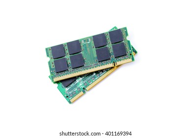 closeup details of computer memory (RAM)