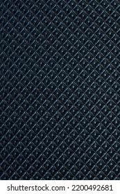 Close-up Of Diamond-patterned Textured Synthetic Fabric Used To Make Blinds. Design Template Or Polyester Material Abstract Background.