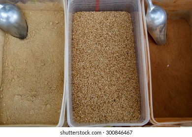 close-up of different types of Assorted Spices