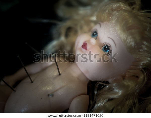 Closeup Dirty Baby Doll Blonde Hair Stock Photo Edit Now 1181471020