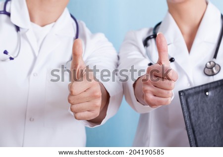 Similar – Image, Stock Photo Thumbs up Health care