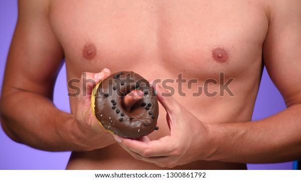 Closeup Donut Male Breasts Donuts Porn Stock Photo (Edit Now ...