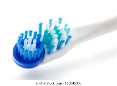 Close-up Electric toothbrush isolated on  white background