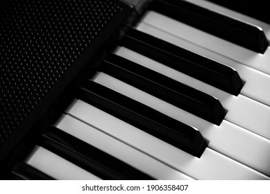 Close-up of Electronic Piano Keys - Shutterstock ID 1906358407