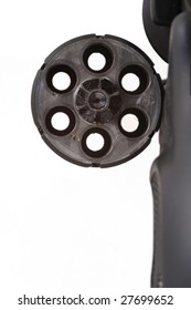 Closeup Of Empty Revolver