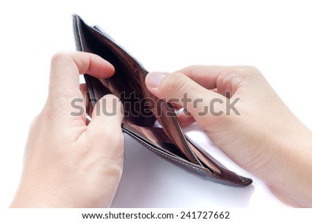 A Closeup to An Empty Wallet
