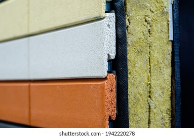 Close-up Of External Wall Insulation Systems