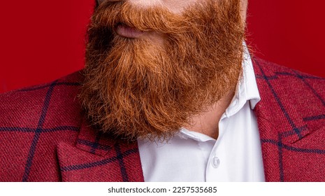 closeup facial photo of unshaven man with mustache on background. unshaven man with mustache - Shutterstock ID 2257535685