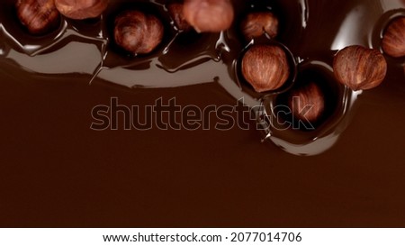 Similar – Image, Stock Photo Hazelnuts and chocolate