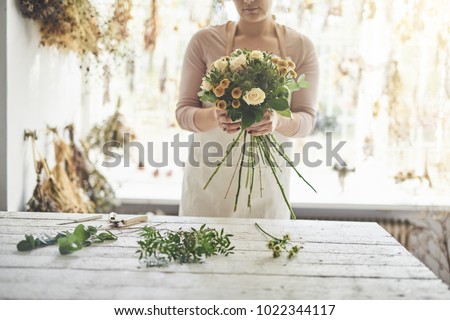 Similar – Image, Stock Photo Bouquet on a table in an outdoor cafe