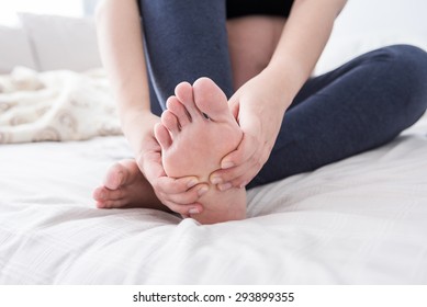 Ebony foot massage