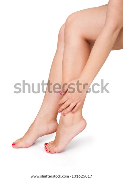 Close Up Of Female Legs Stock Photo   Alamy