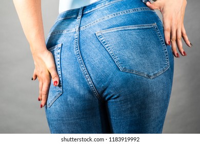 Closeup Female Plus Size Hips Buttocks Stock Photo 1183919992 ...