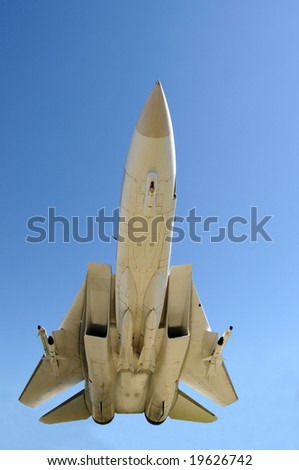 Closeup of fighter jet