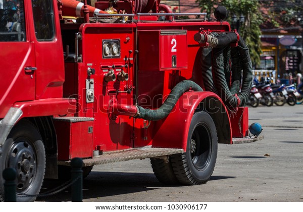 closeup fire truck\
emergency car rescue