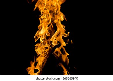 Closeup of flames