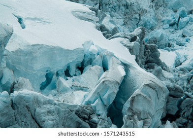 Close-up Of The Folgefonna Glacier In Norway