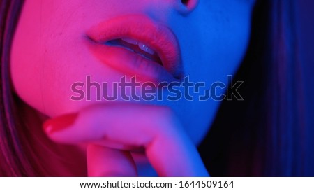 Similar – Sad woman with blood in her face