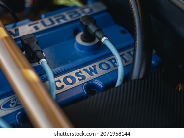 Close-up Of An Ford Cosworth Engine
