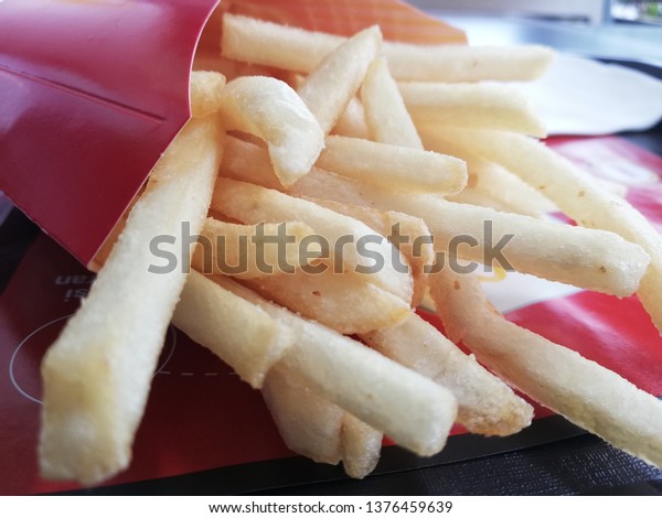 Closeup French Fries On Table Kfc Stock Photo Edit Now 1376459639