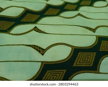 Close-up of geometric pattern with shapes and lines