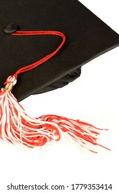 A Closeup Of A Graduation Mortar Board Cap And Tassle For Educational Ceromonies.