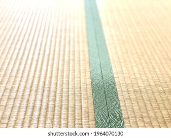 Close-up of green helicopter on tatami mat