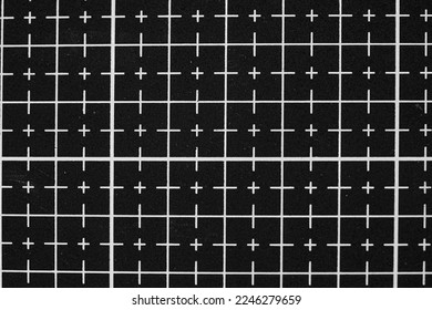close-up grid line pattern texture, Black and white cutting matte template. square shape. Use for fabric, textile, cover, interior decoration elements, and 