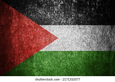 Closeup Grunge Palestinian Flag Dirty Palestine Stock Photo 2171310377 ...