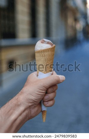 Similar – Child holds ice cream Ice