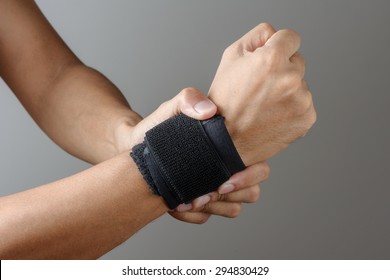 Closeup Hand With Wrist Support 