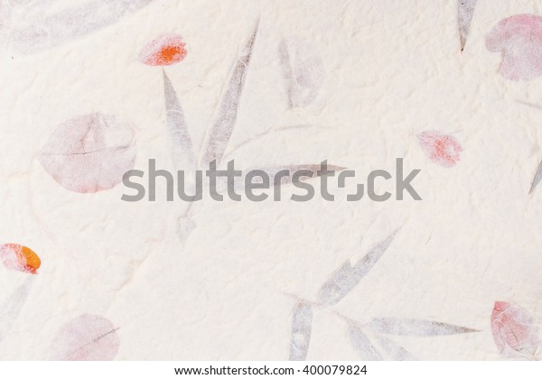 Closeup Handmade Paper Texture Background Leaf Stock Photo Edit