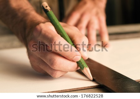 Similar – Image, Stock Photo Saw dust with metal nails on wooden surface