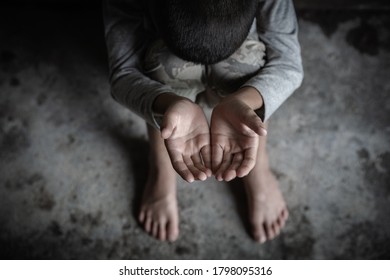 Closeup Hands Poor Child Begging You Stock Photo 1798095316 | Shutterstock