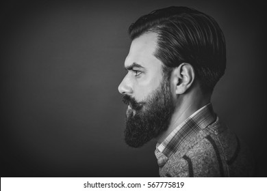 Closeup Handsome Young Man Retro Look Stock Photo 567775819 | Shutterstock