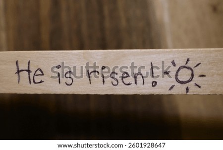 Closeup of handwritten words 