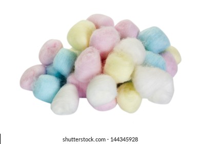 Close-up Of A Heap Of Cotton Balls