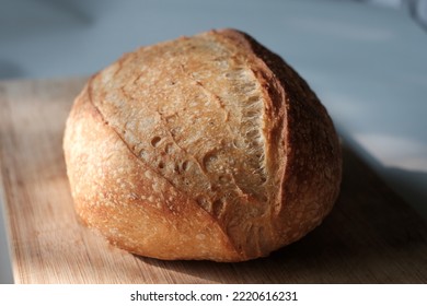 Closeup homemade country bread  , Unleavened bread