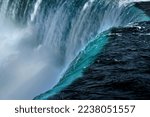 Close-up of Horseshoe falls in Niagara Falls, Ontario, Canada