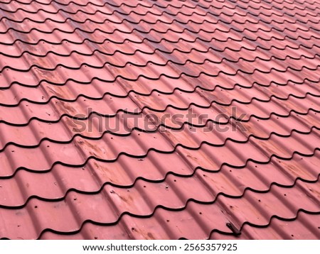 Similar – Image, Stock Photo Corrugated tiles in red-brown on the tiled roof of an old building on the grounds of the industrial museum in the Lage brickworks in the province near Detmold in East Westphalia-Lippe